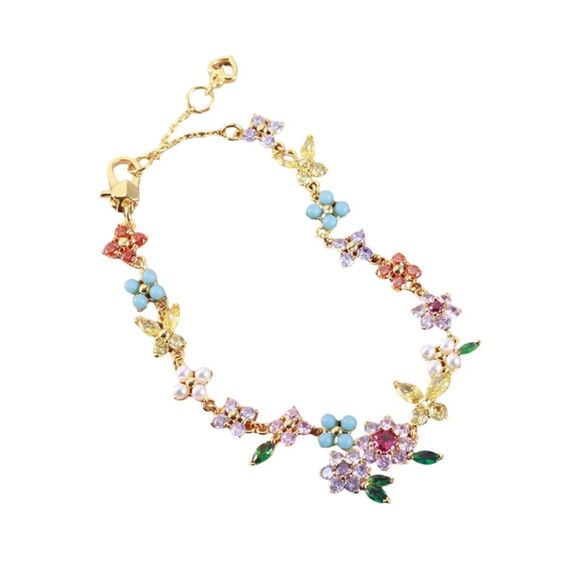 Kate Spade NWT bracelet New Bloom Flower Butterfly Bracelet - Picture 5 of 7